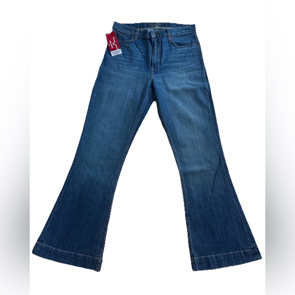 Kimes Ranch Jennifer Med. Wash Bootcut Flare Stretch Denim Jeans-W 12/32 Western
